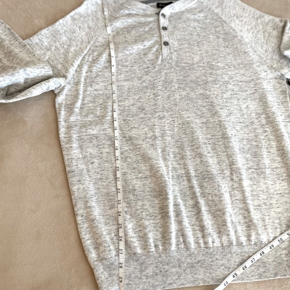 Porter+Ash Soft 1/4 Button Crewneck Sweater - Size L - Picture 11 of 13